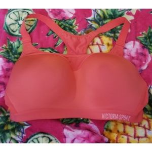 Victoria sport coral sports bra